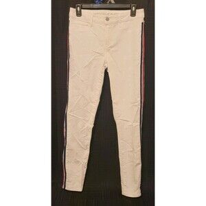 Articles of Society Women's 28 Sarah Skinny Barlow Fit Jeans White Side Stripe